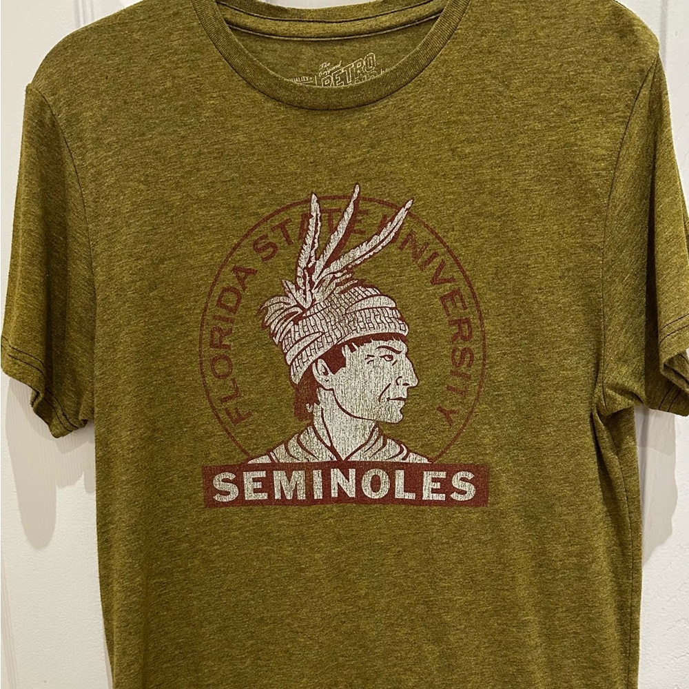 Original Retro Brand Olive Gold Seminoles Tee